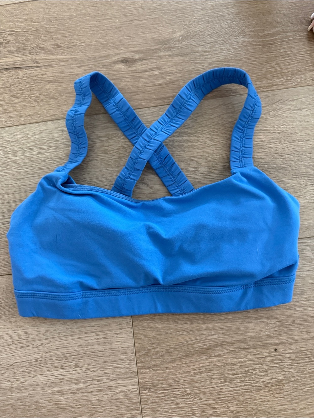 lululemon athletica Blue Crisscross Strappy Sports Bra